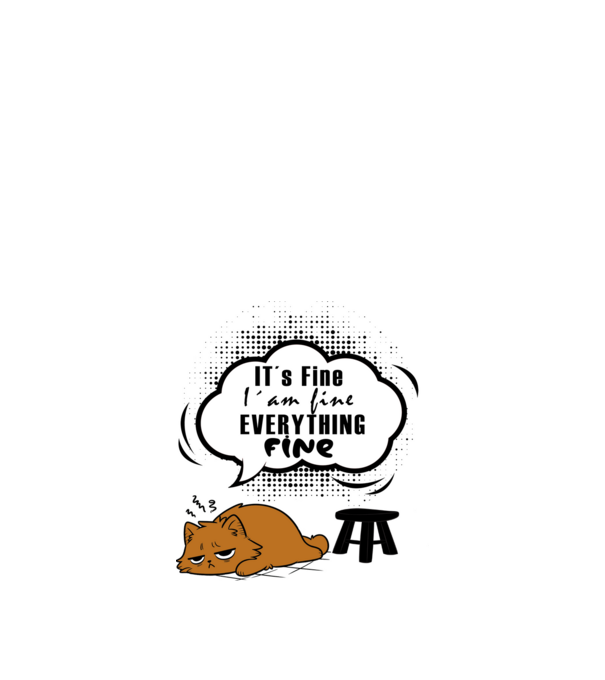 It's Fine 2 minta fehér pólón