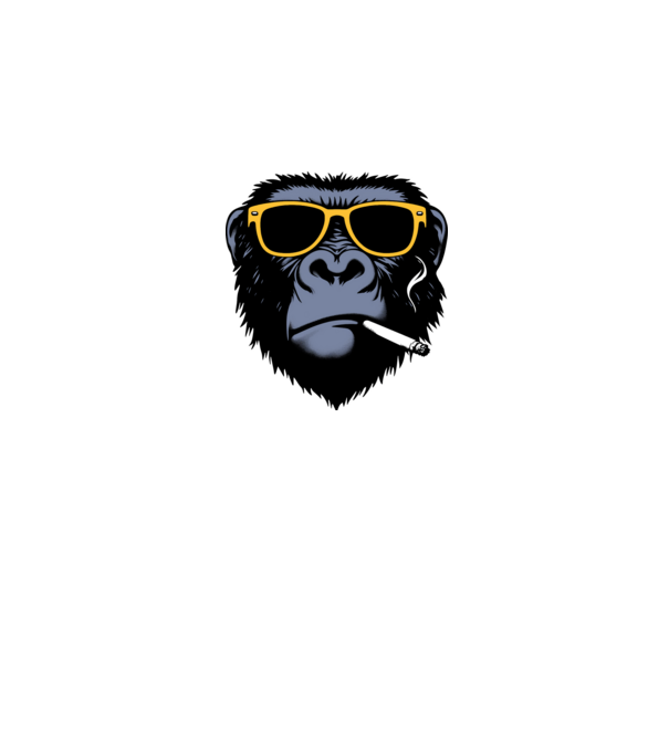 gorilla2 minta szürke pólón