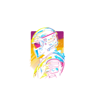 008 Helmet minta fehér pólón