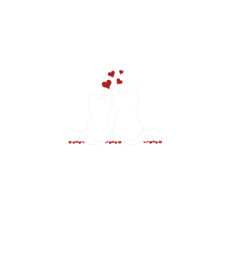 Cat Lover minta fekete pólón
