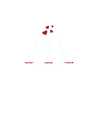 Cat Lover minta fekete pólón