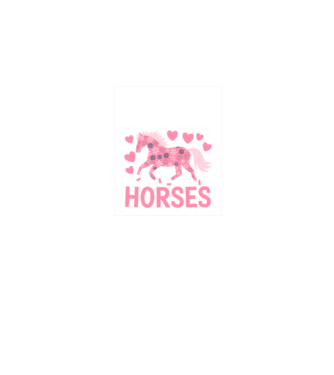 Horse Lover minta sötétkék pólón