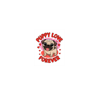 Mr. Dog Valentine minta fekete pólón