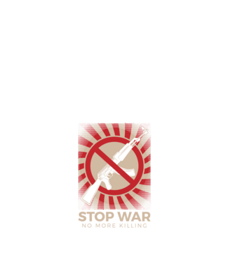 Stop War 1 minta fehér pólón
