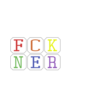 FCKNER 1 minta fekete pólón