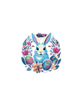 Easter Bunny 2 minta fekete pólón