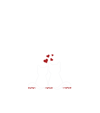 Cat Lover minta fehér pólón