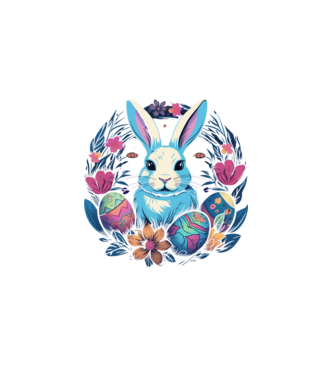 Easter Bunny 2 minta fekete pólón
