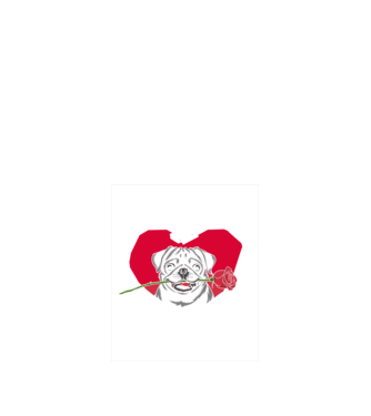 Mr. Dog Rose minta fekete pólón
