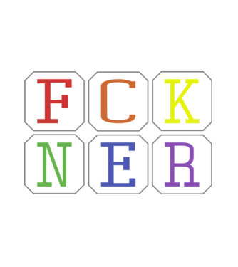 FCKNER 1 minta fehér pólón