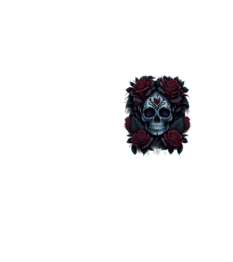 Sugar Skull Art 4 minta neonsárga pólón