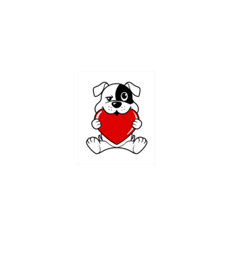 Heart Take Dog minta homokszín pólón