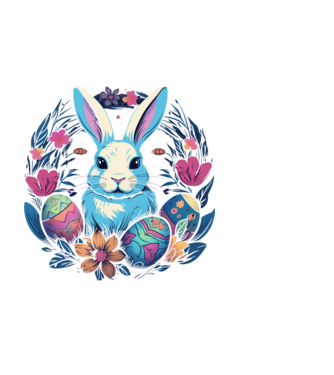 Easter Bunny 2 minta fekete pólón