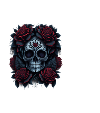 Sugar Skull Art 4 minta fehér pólón