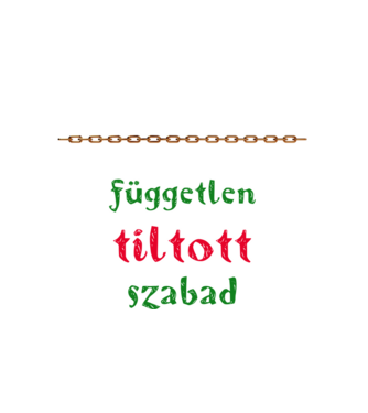 Népszabadság 1 minta fehér pólón