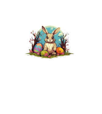 Easter Bunny 3 minta fekete pólón