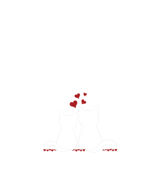 Cat Lover minta fehér pólón