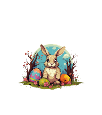 Easter Bunny 3 minta fekete pólón