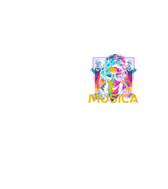 015 Musica minta neonsárga pólón