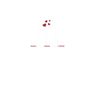 Cat Lover minta fekete pólón