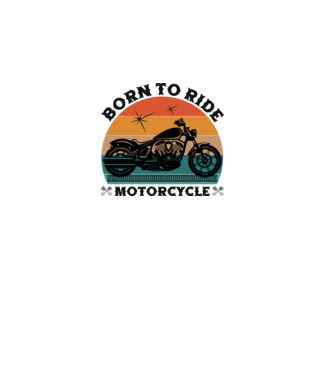 Born To Ride Motorcycle minta dusty pink pólón