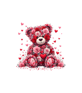 Teddy Lover minta homokszín pólón