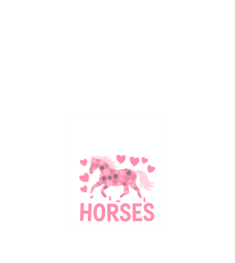 Horse Lover minta sötétkék pólón