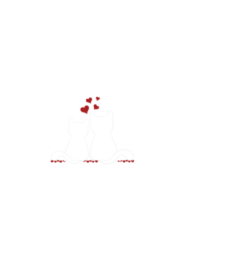 Cat Lover minta fekete pólón