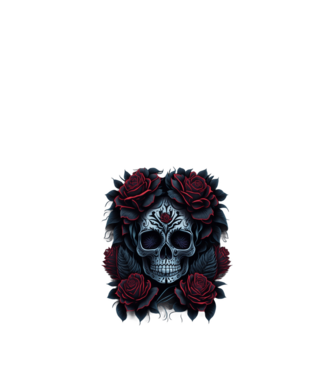 Sugar Skull Art 4 minta fekete pólón