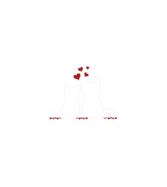 Cat Lover minta homokszín pólón