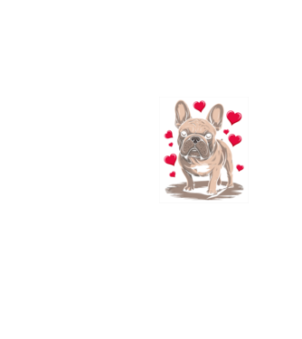 Mr French Bulldog minta neonsárga pólón