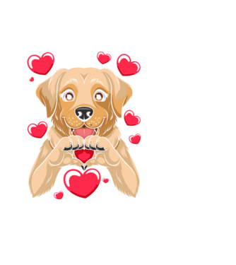 CukiDogi minta fekete pólón