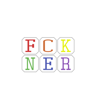 FCKNER 1 minta fehér pólón