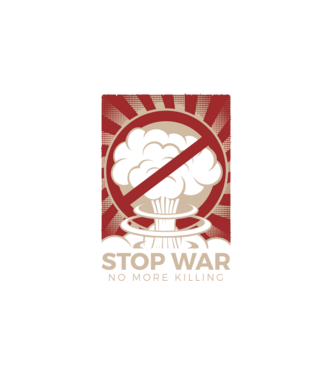 Stop War 2 minta fehér pólón