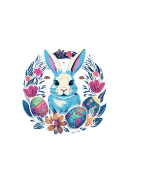 Easter Bunny 2 minta fekete pólón