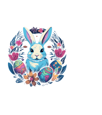 Easter Bunny 2 minta fekete pólón