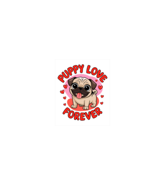 Mr. Dog Valentine minta homokszín pólón