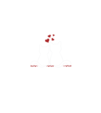 Cat Lover minta homokszín pólón