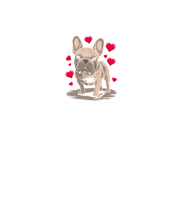 Mr French Bulldog minta fekete pólón