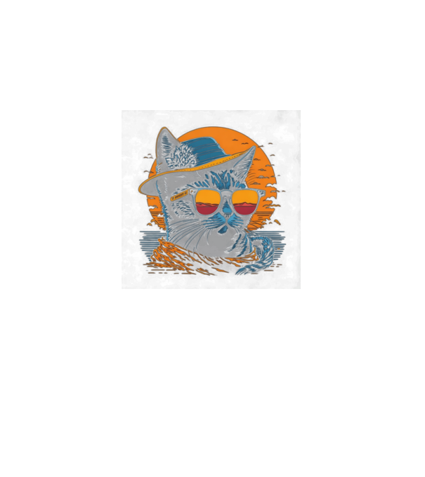Funny Cat 2 minta fekete pólón