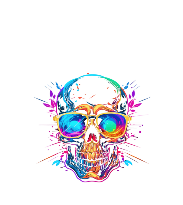 026 Skull 2 minta fekete pólón
