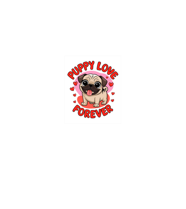 Mr. Dog Valentine minta fekete pólón