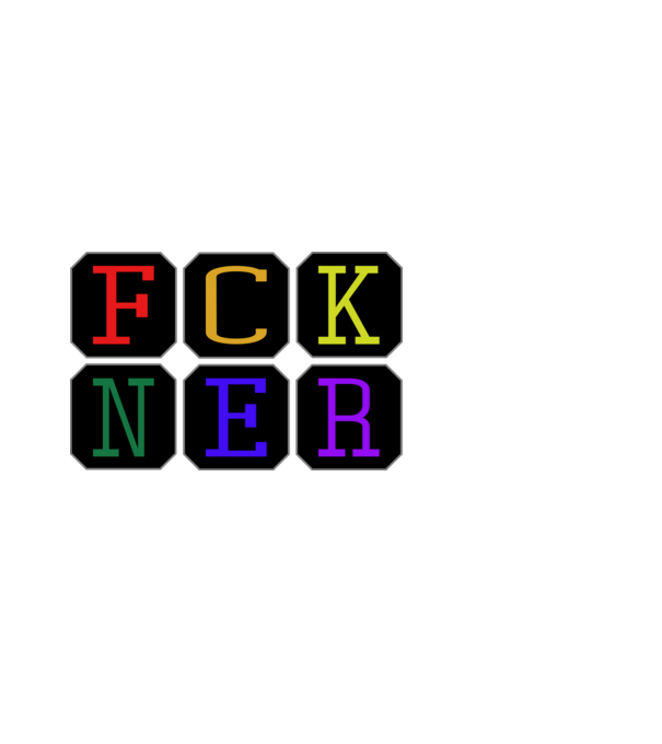 FCKNER 3 minta fehér pólón
