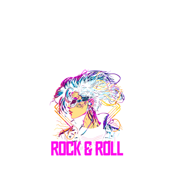027 Lady Rocker 02 minta fekete pólón