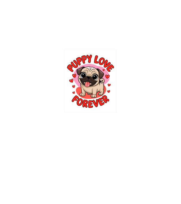 Mr. Dog Valentine minta királykék pólón