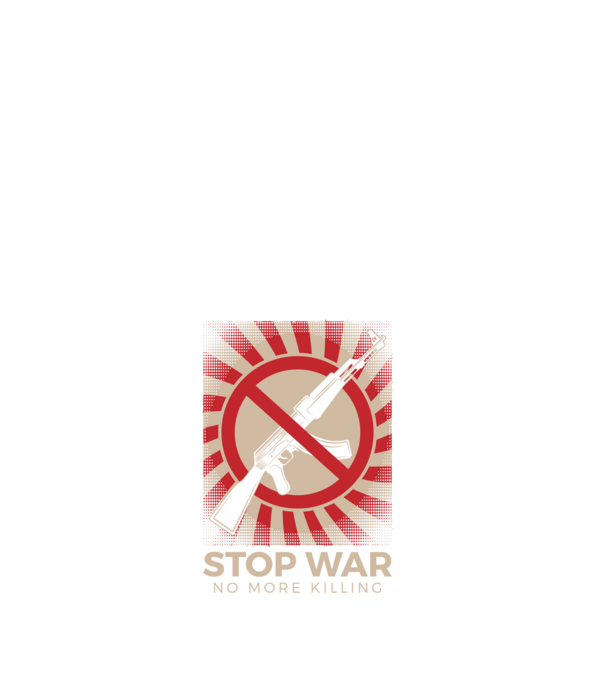 Stop War 1 minta fehér pólón