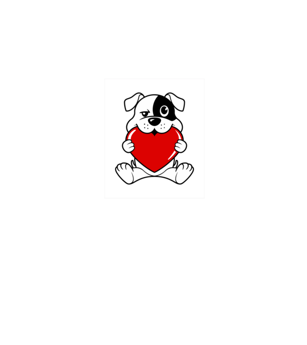 Heart Take Dog minta világos rózsaszín pólón