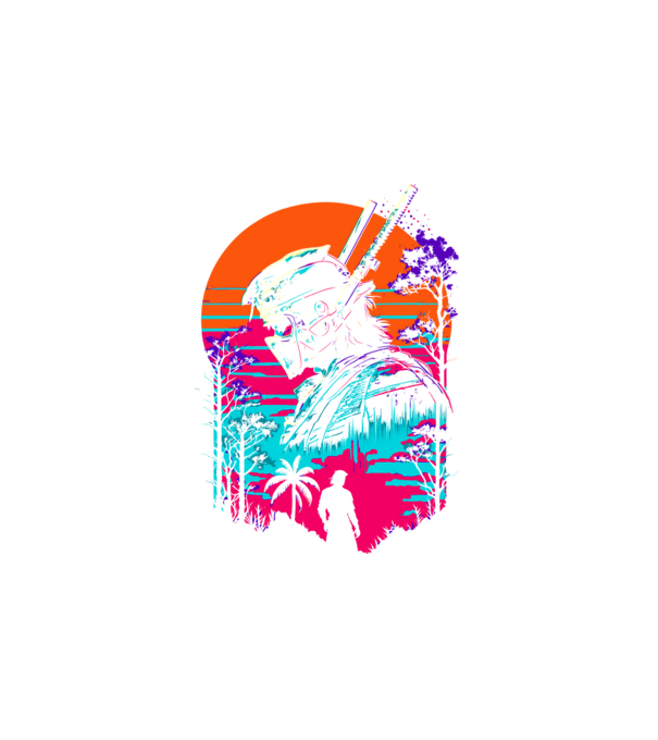 017 Ninja minta fehér pólón