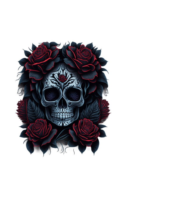 Sugar Skull Art 4 minta fehér pólón