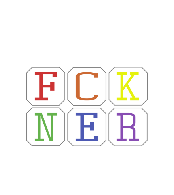 FCKNER 1 minta fehér pólón